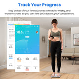 Etekcity Scale for Body Weight, Smart Digital Bathroom Weighing Scales with Body Fat and Water Weight for People, Bluetooth BMI Electronic Body Analyzer Machine, 400lb