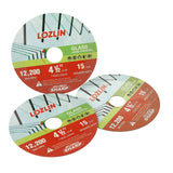 LOZLIN Diamond Blades 3-Pack 4.5" Diamond Multi-Purpose Saw Blades - Heavy Duty Angle Grinder Discs for Cutting Marble/Quartz/Stone/Tile/Metal/Plastic (Nano-Diamond, 3)