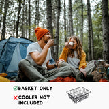 52/72 Qt. Cooler Basket for RTIC 52 or 72 Qt Ultra-Light Coolers - Fits Coleman 54 Qt Steel Belted Cooler - Compatible with Dividers, Inserts, Straps, Locks, and Other RTIC Cooler Accessories