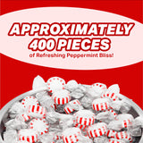 Starlight Peppermints Mints 5 Lb -Approx 400 Peppermint Candy Individually Wrapped - Thanksgiving Christmas Candy Mints