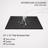 A1 Home Collections New All Purpose Anti Fatigue Versatile Rubber Floor Mat with Drain Holes, Workplace Mat, Restaurant Kitchen Mat, Bar Area Mat, Commercial, Industrial Anti Fatigue Mat 24x36 Inches