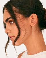 PAVOI Ball Drop Earrings for Women, 925 Silver, Yellow Gold, Size 2 Inches