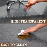 Naturei Chair Mat for Carpet, 36” x 48” Office Desk Floor Mat for Rolling Chairs, Easy Glide Floor Protector for Low Pile Carpet (Rectangle)