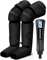 Gifts for Mom, Dad, Men, Women & Loved Ones – Air Compression Leg Massager with Heat – Ideal for Christmas, Mother Day & Father Day – Relieves Muscle Fatigue for Feet, Legs, Calves, Thighs, and Knees