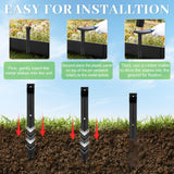 16 Pack Metal Landscape Edging Stakes,10 in Heavy Duty Garden Spikes
