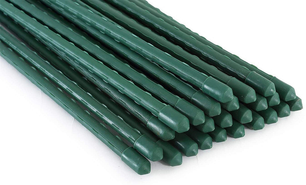 TINGYUAN Garden Stakes 30 Inches Steel Plant Stakes Tomato Stakes Pack of 25