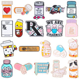 CraftyDream 40 Pcs Pharmacy Enamel Lapel Pins Bulk for Backpacks