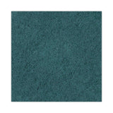 Boardwalk Heavy-Duty Scrubbing Floor Pads, 17" Diameter, Green, 5/Carton