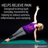 ROXOFIT Torn Calf Muscle Brace Strain Wrap for Calf Tear, Shin Splint Pain Relief - Adjustable Tibia Neoprene Support Compression Sleeve for Men and Women