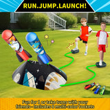 Otoseth Multi-Color Rocket Launcher for Kids - Foam Blaster Set with 10 Rockets, Soars Up to 100 Feet - Birthday & Christmas Toys for Boys & Girls Age 3-12