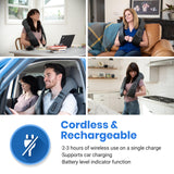 Etekcity FSA HSA Eligible Cordless Neck Massager with Heat for Pain Relief Deep Tissue, FSA Wearables, Rechargeable Shiatsu Back Shoulder Massage Tool, Best Gift for Mother, Father, Women, Men