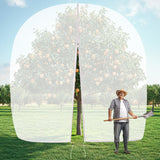10 X 10FT Large Fruit Tree Netting, Tree Nets for Fruit Trees with Zipper and Drawstring, Insect Netting Barrier for Garden Blueberry Bushes Cherry Peach Apple Protection from Squirrels Birds Pests