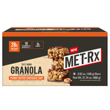 MET-Rx Big 100 Granola Protein Bar, Meal Replacement Bar, 32G Protein,Peanut Butter Chocolate Chip, Pack of 9
