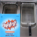 Diversey Break-Up Professional Fryer Boil-Out Cleaner Liquid, Heavy-Duty Food Service Fryer Degreaser, Removes Carbonized Grease, Portion-Control Packets, 2 oz (Case of 36)