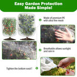 2 PCS Large Fruits Tree Netting Cover for Garden, 6.6 x 8.2 ft Insect Bird Barrier Deer Netting Cover Bag with Drawstring Garden Plant Netting for Tomato Blueberry Bush Netting Covers