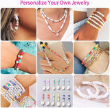 Friendship Bracelet Kit, 14,000pcs 48 Colors Clay Beads for Jewelry Making