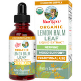 MaryRuth Organics Lemon Balm Leaf Liquid Extract | Mood Support | Relaxation | Calming | Nervine Herbal | Lemon Balm Tincture | USDA Organic | Vegan | Non-GMO | Gluten Free | 1 Fl Oz