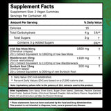 WELLNESS LABSRX Sea Moss Gummies, 3200mg Irish Sea Moss Mixed Berry Flavor with Maximum Potency Bladderwrack and Burdock Root - Supports Skin, Energy and Immunity - 90 Count