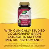 Nature's Way Brain Fuel, Supports Memory and Concentration*, Clinically Studied Cognigrape®, 60 Gummies, Grape Flavored