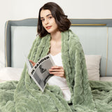 Aganear Fleece Throw Blanket - Cozy Soft Lightweight Fuzzy Throw Blanket for Women Portable Throw Blankets for Couch, Warm Present for Birthday, Christmas, Halloween, Housewarming(50"x60", Sage Green)