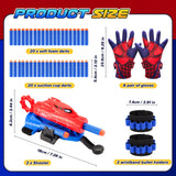 Web Shooters Toy for Kids,Toys for 3-12 Year Old Boys Web Slinger Boy Toy with Glove Launcher,Toys for Age 5-7 4-6 6-8 Outdoor Game for Birthday Halloween Christmas Easter Gifts for 3-8(2 Pair)