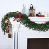 MDSTBN Realistic Christmas Garland Pine Garland Real Touch Green Artificial Greenery Garland Artificial Pine Garlands,for Table Mantle Wall Indoor Outdoor Christmas All-Season Decorations-6FT