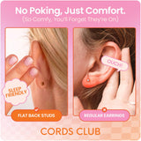Cords Club Monstera Leaf Flat Back Stud- Hypoallergenic Titanium Earring