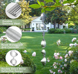 Bird Deterrents for Outside Patio, Bird Scare Devices Set Highly Reflective 3D Wind Spinners Outdoor Garden Decor, Bird Reflectors to Keep Birds Away Window Roof Yard Orchards Deck 9 Discs 3 Pcs