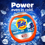 Tide Ultra OXI Power PODS with Odor Eliminators Laundry Detergent Pacs 63 Count For Visible and Invisible Dirt