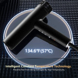 Hair Dryer, Professional Brushless Motor Ionic Hair Blow Dryer with Diffuser, Magnetic Nozzles, 0.83Pound, 2000W, 60dB, 3 Heat Settings & 3 Speed & Cold Settings, Diffuser Hair Dryer, Black