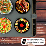 LYSXP 2025 Food Warming Mat, 15x23.6Inch 9-Level Temperature Adjustment, Multi-Functional Food Heater for Parties and Daily Use (Grey)