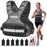 Adjustable Weighted Vest for Women, 6-12 Lbs Rucking Vest with 6 Ironsand Weights, Best Weighted Vest with Plus Pockets & Reflective Strips for Running, Walking, Workout and Strength Training