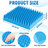 Geiserailie 2 Pcs Egg Foam Pad Egg Chair Cushion to Relieve Back Foam Seat Cushion Chair Accessories Pad for Office Recliner Wheelchair Home Car (Blue)