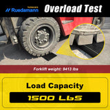 Ruedamann 1" Rise Threshold Ramp,1500 LBS Capacity, 35.4" Wide Natural Rubber Power Wheelchair Ramp, Cuttable for Doorways, Non-Slip Rubber Threshold Ramp for Doorways,Driveways, Bathroom