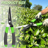 GARDENWORK Hedge Clippers Shears with Teflon Coated,High Carbon Steel Blades,Bush Cutters Trimmer with Comfort Grip Handles,Lightweight 16 in Garden Clippers for Gardening Yard