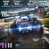 Barlisam Remote Control Car for boys 4-7, All-terrain Remote Control Truck for Boys 8-12, Headlight, 1:20, 10KM/H, 2.4GHZ, Speed-friendly, Sturdy, Rechargeable RC Cars for Christmas, Beginner, Kids 6+