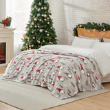 Cozy Bliss Gnome Throw Blanket Christmas Blanket Warm MilkyPlush™ Throw Blanket,Ultra Soft Cozy Blankets for Couch,Sofa and Bed(Xmas Gnome,60"x80")