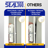 SEAL360 Magnetic Vent Covers (3-Pack), Pockets for Complete Seal, 5.5" X 12" (White) for Floor, Wall, or Ceiling Vents and Air Registers, for RV, Home HVAC and AC Vents, Vent Not Included
