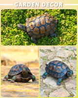 Sdeetesamjun Tortoise Turtle Statue,Resin Garden Sculpture Indoor/Outdoor Yard Lawn Ornament,Home Decor (Large)