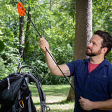 Tie Boss - 1/4 Inch, Medium Duty, (150 lbs Working Load Limit), Weather Resistant, Tie Down, Rope Tightening System, (w/15 ft Rope) (Pack of 1) (Orange)