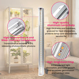 LUVCOSY 4 Pack T5 Grow Light Strips + 2 Pack USB Fans for Indoor Plants, Accessories Set for Indoor Greenhouse Cabinet for IKEA, Full Spectrum Sunlight Grow Lamp & Silent Portable Cooling Fan-ALL IN 1