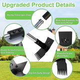 HAWCAFU Weed Puller Tool with Long Handle 3 in 1 Manual Garden Hoe Heavy Duty Weeder Remover Tool for Yard, Lawn, Patio and Garden