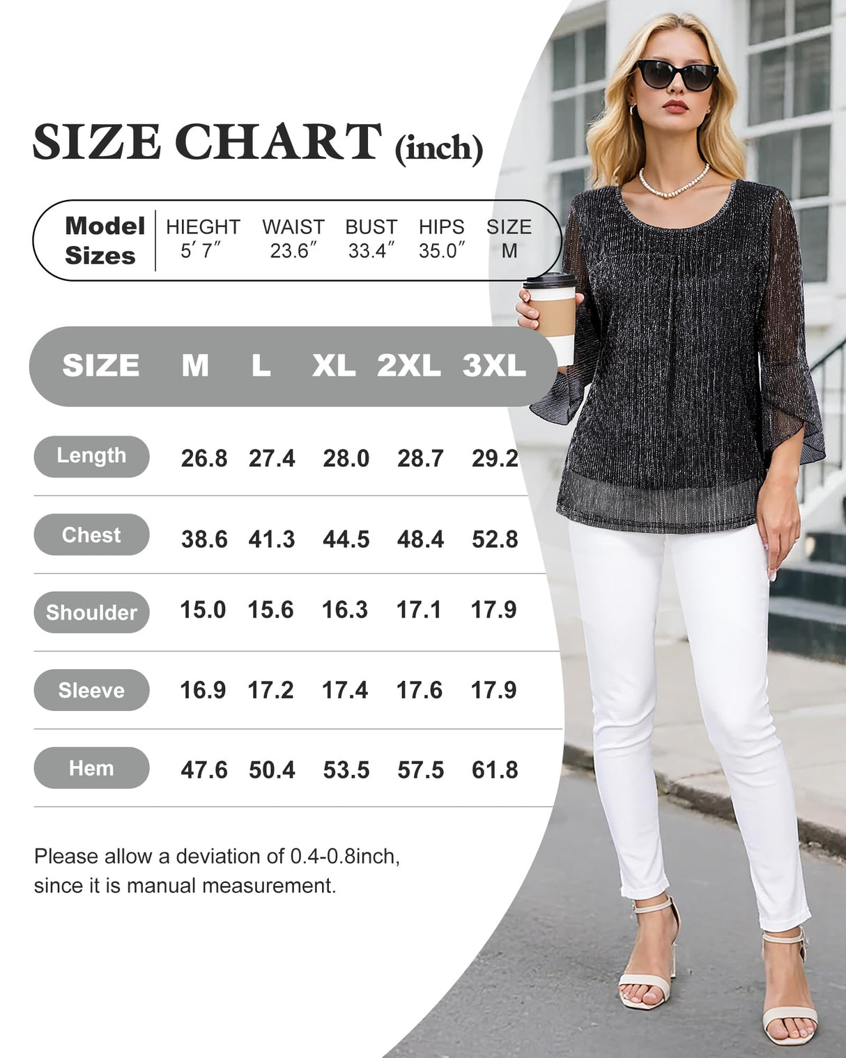 Bebonnie Holiday Outfits for Women 2025: Women's Long Sleeve Fall Winter Fashion Elegant Sparkly Sequin Casual Dressy Shirts Fancy Cute Mesh Blouses Christmas Flowy Tunic Tops Black SilverXL