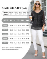 Bebonnie Holiday Outfits for Women 2025: Women's Long Sleeve Fall Winter Fashion Elegant Sparkly Sequin Casual Dressy Shirts Fancy Cute Mesh Blouses Christmas Flowy Tunic Tops Black SilverXL
