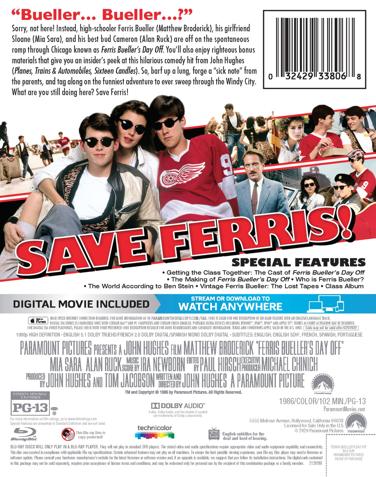 Ferris Bueller's Day Off [4K UHD]