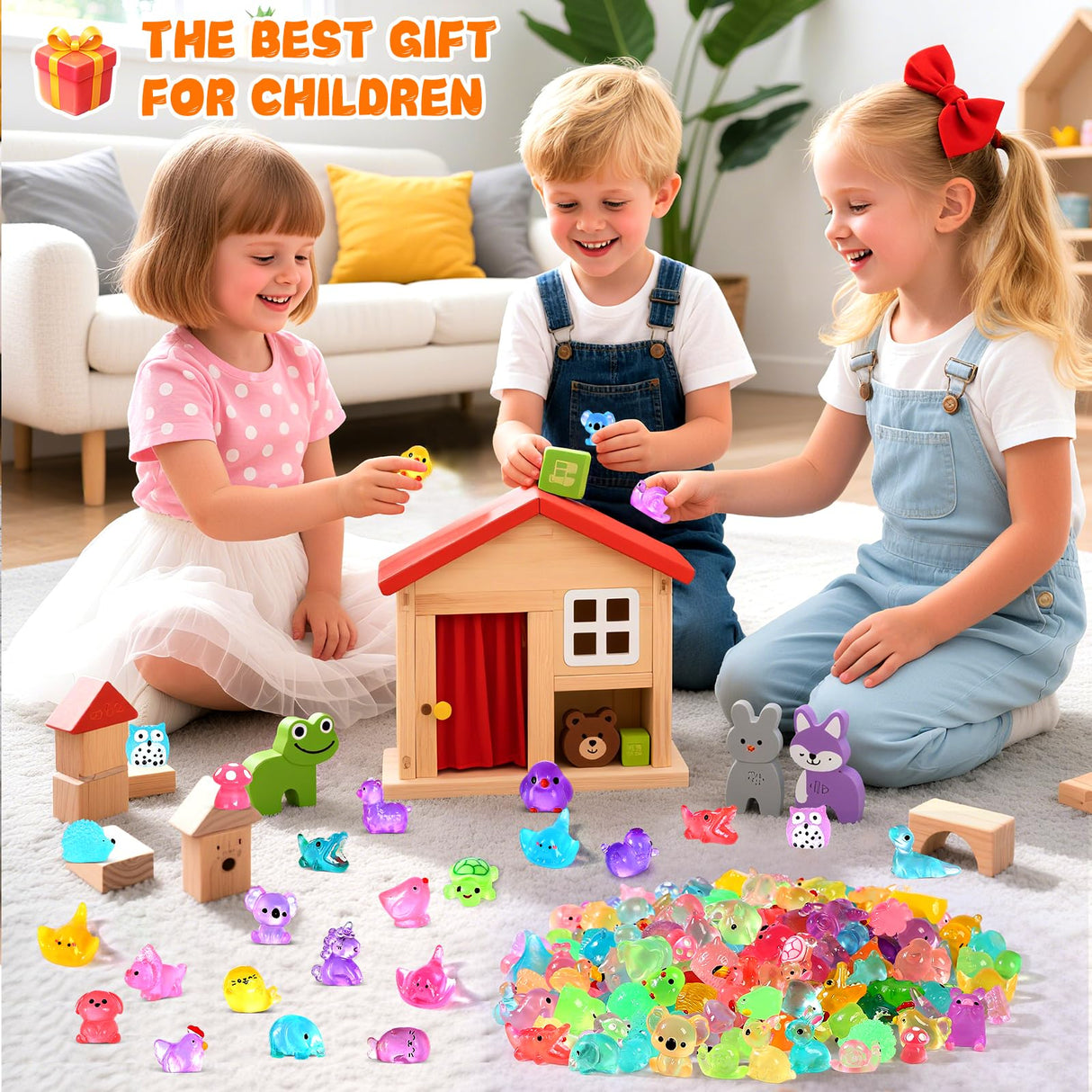 LOVEXIRAN 200PCS Luminous Mini Resin Animals 30 Styles, Little Small Animal Figures to Hide Tiny Resin Animals Variety Pack for Fairy Garden Accessories Micro Landscape Dollhouse Decor.