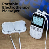 4 in 1 - D.I.Y & Tens Unit & EMS & Massage Muscle Stimulator, Dual Channel TENS Units Therapy Machine for Pain Relief, FDA Cleared Rechargeable Electronic Pulse Massager,with 12pcs Electrode Pads