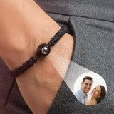 Custom Bracelet with Picture Inside - Customized Personalized Fathers Day Gift for Men - Mens Bracelet - Birthday Gifts for Boyfriend, Husband - Anniversary Presents for Him - In Memory of Loved One