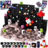 Goody King 100PCS Space Rocket Magnetic Building Blocks |Space Adventure Magnetic Tile Set, STEM Montessori Stacking Toy, Building Playsets for Boys and Girls Ages 3-10,Sensory Tile Christmas