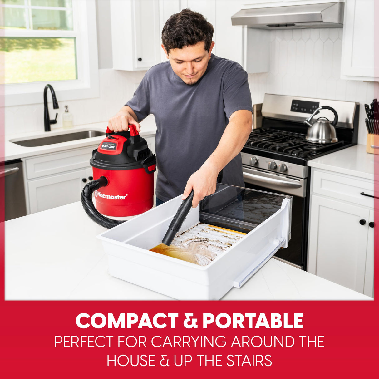 Vacmaster 2.5-Gallon 20V Cordless Wet/Dry Vac - DVOM202P 1101